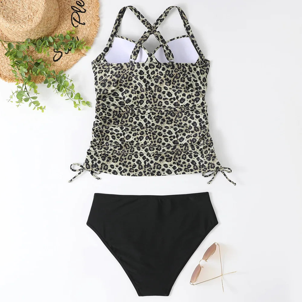 Women's V-Neck Tankini Set - Flattering & Comfortable