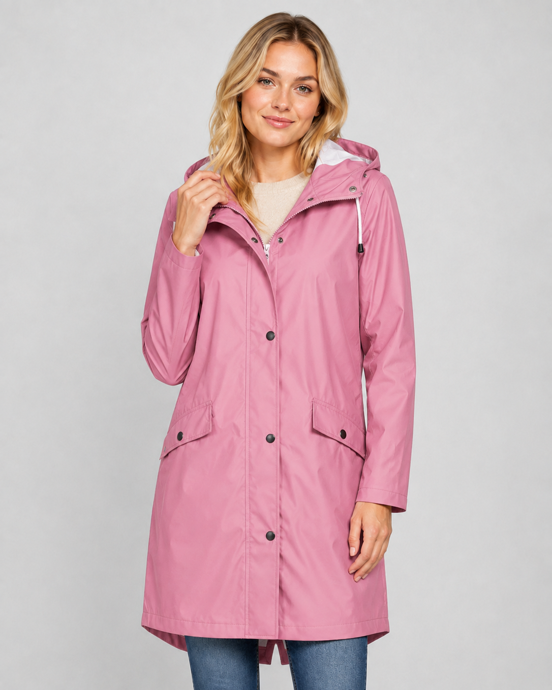 Women's Waterproof Hooded Rain Jacket