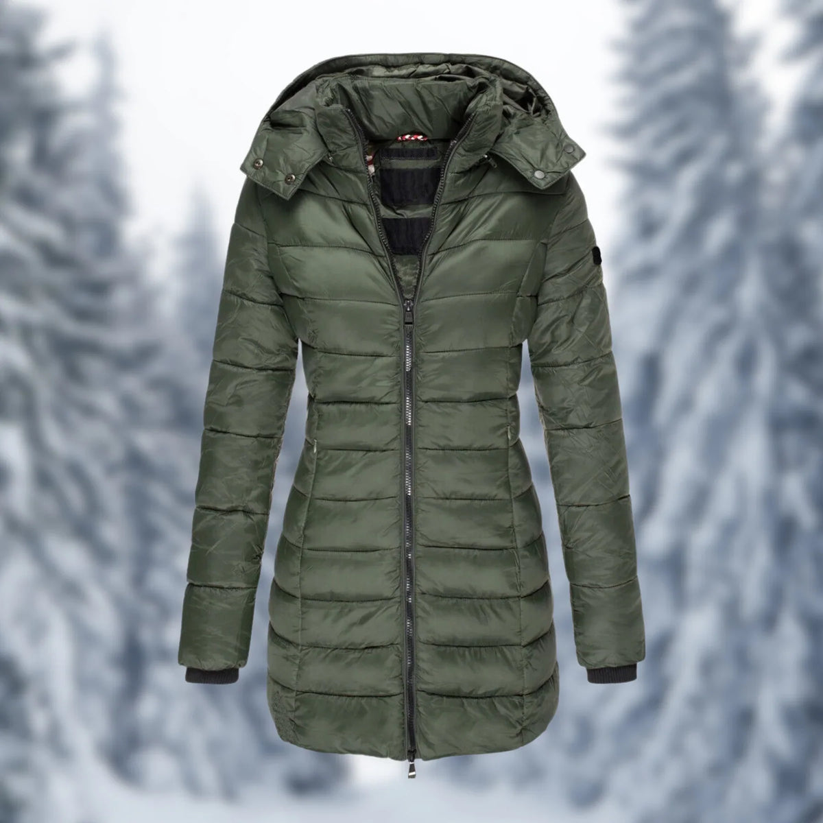 Women's Waterproof Mid-Length Winter Coat