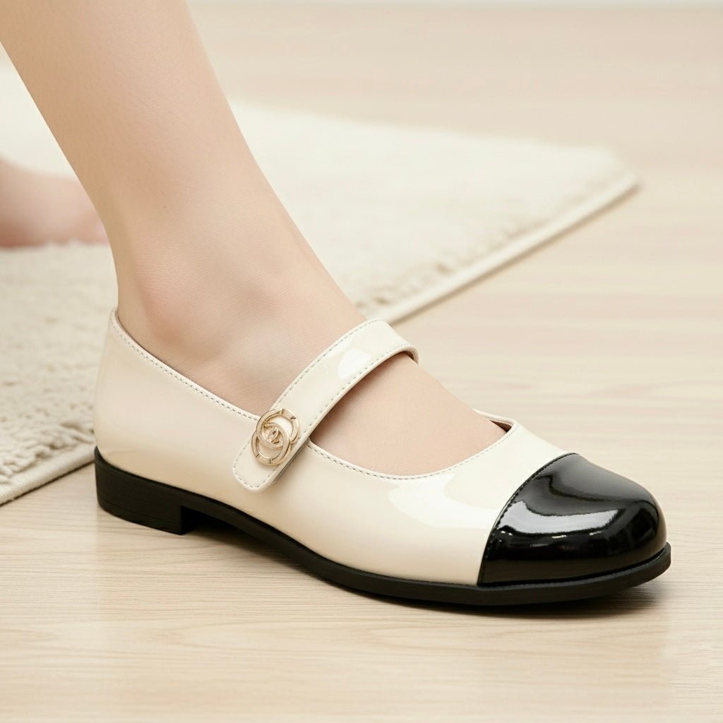 Women's Wide Toe Box Mary Jane Flats with Arch Support