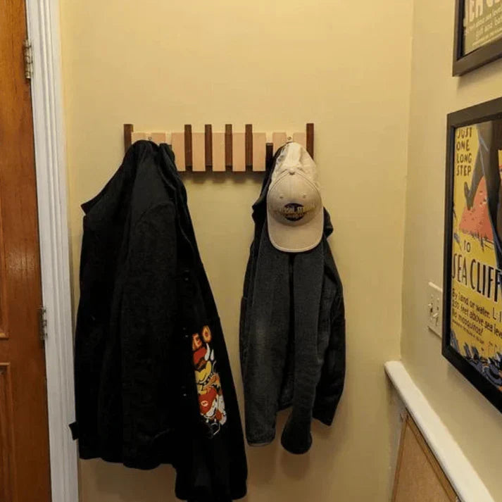 Wooden Piano Coat Rack