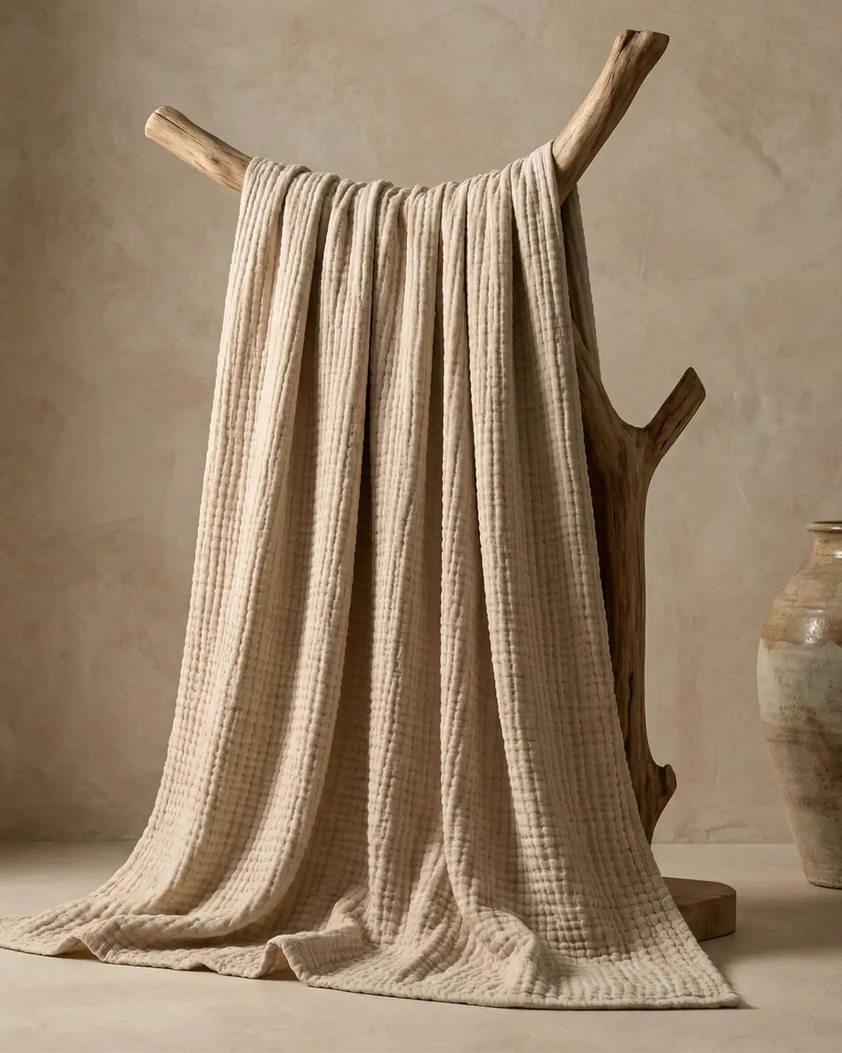 100% Cotton Muslin Blanket with All-Season Comfort – Breathable and Lightweight, Various Sizes and Colors