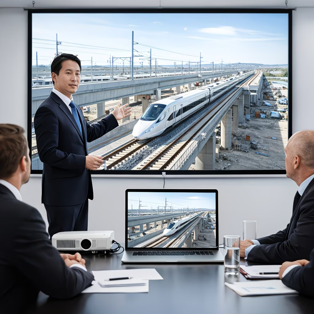 100-Inch Portable Projector Screen — 16:9 Aspect Ratio