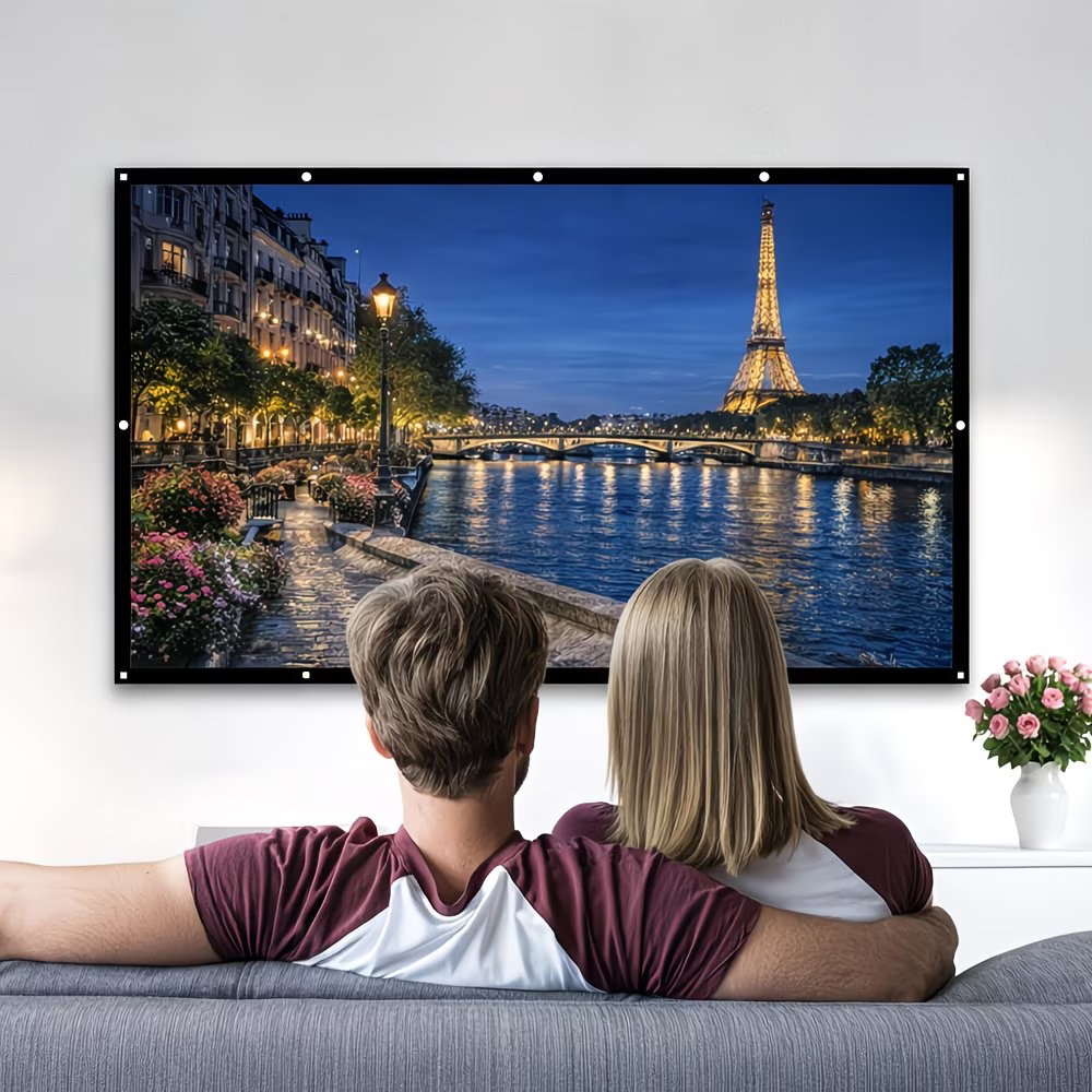 100-Inch Portable Projector Screen — 16:9 Aspect Ratio