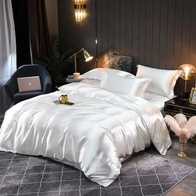 100% Mulberry Silk Duvet Cover - Breathable Bedding