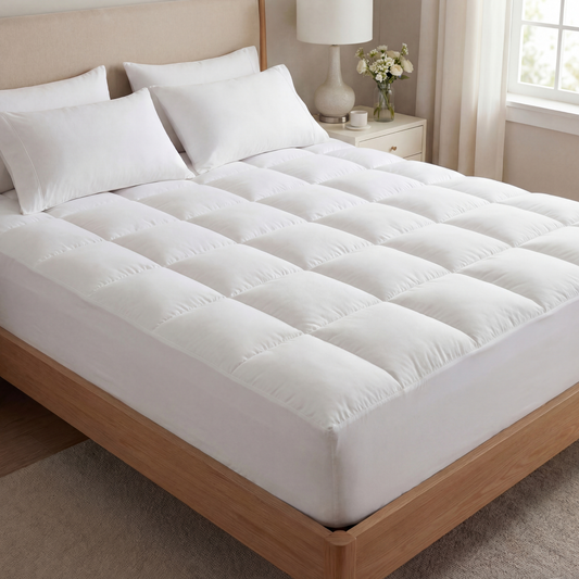 1000GSM Soft Mattress Topper - Breathable Cooling Comfort Layer