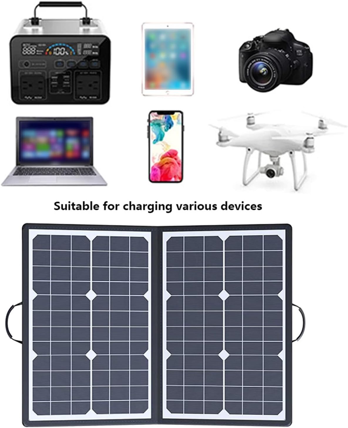 1000W Foldable Solar Panel Kit – Portable Off-Grid Power with MPPT Charging