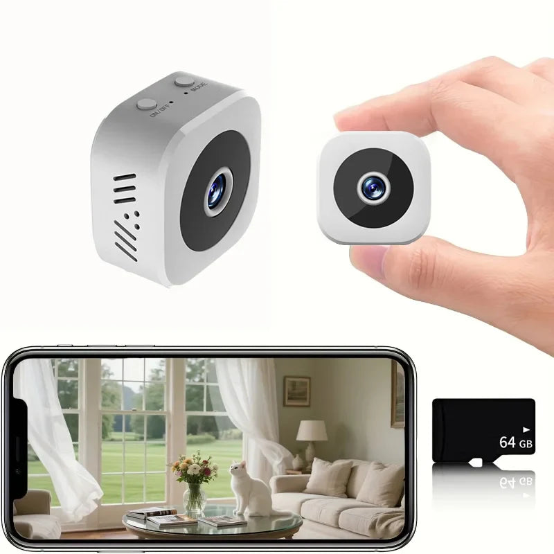1080P Mini WiFi Security Camera with Night Vision – Wireless Surveillance System with Motion Detection