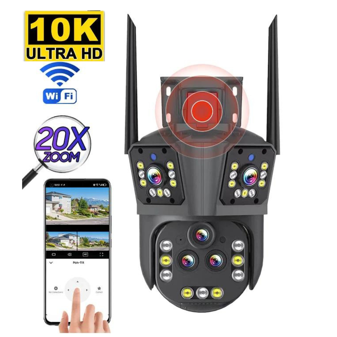10K WiFi Security Camera with 20MP and 20x Zoom