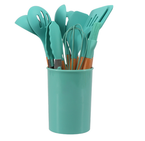 12-Piece Heat-Resistant Silicone Kitchen Utensil Set