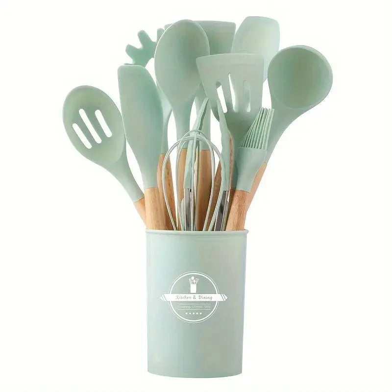 12-Piece Silicone Kitchen Utensil Set for Everyday Cooking
