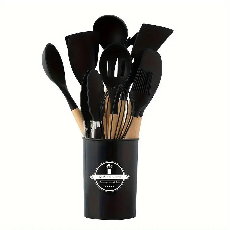 12-Piece Silicone Kitchen Utensil Set for Everyday Cooking
