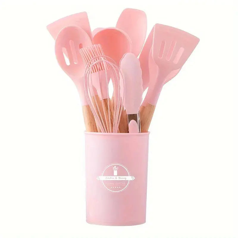 12-Piece Silicone Kitchen Utensil Set for Everyday Cooking