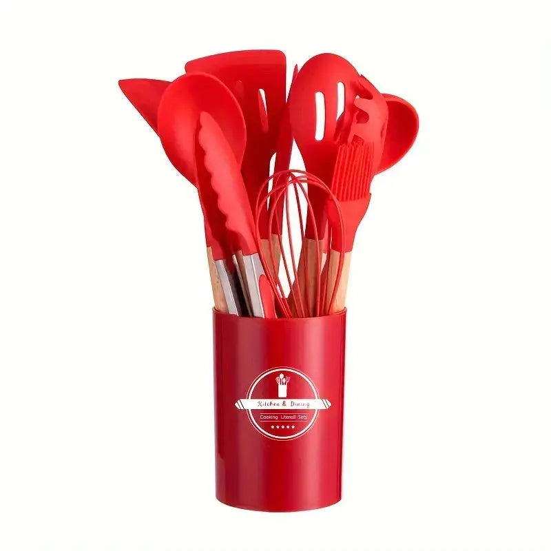 12-Piece Silicone Kitchen Utensil Set for Everyday Cooking