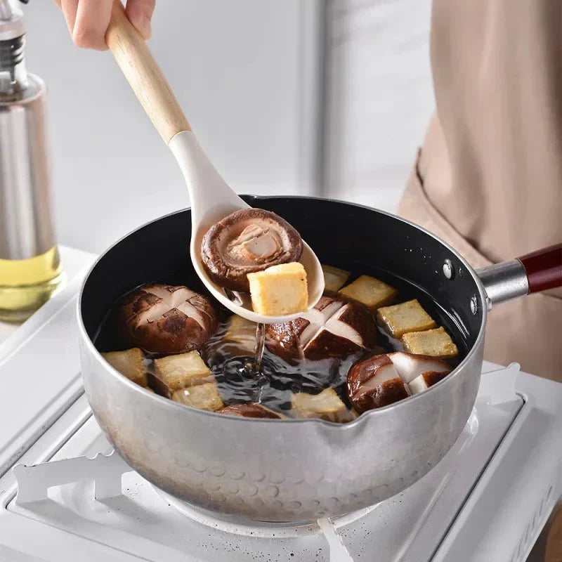 14-Piece Silicone Kitchen Utensil Set with Wooden Handles
