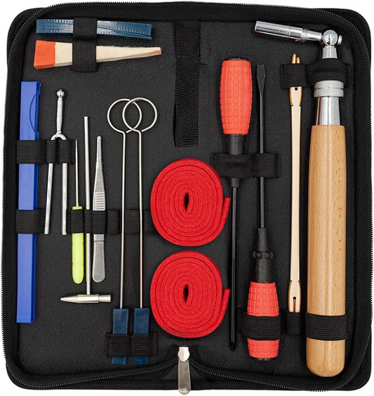 16-Piece Piano Tuning Kit with Storage Case