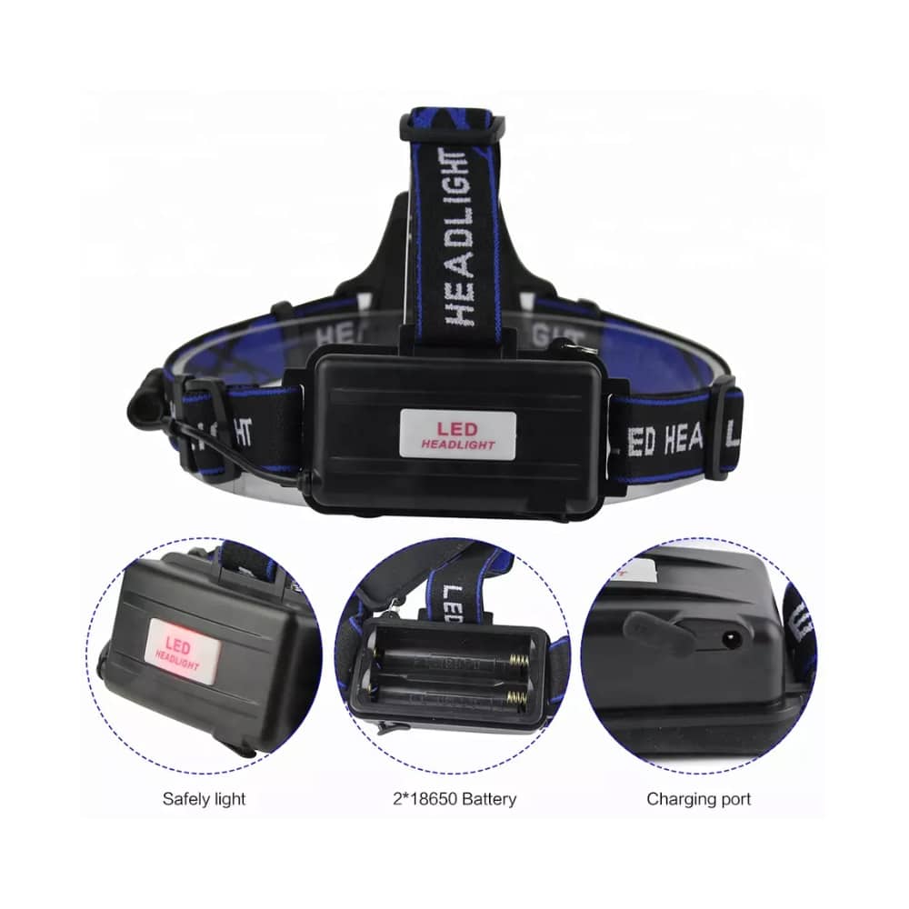 1800-Lumen Headlamp with Adjustable Focus and Zoom