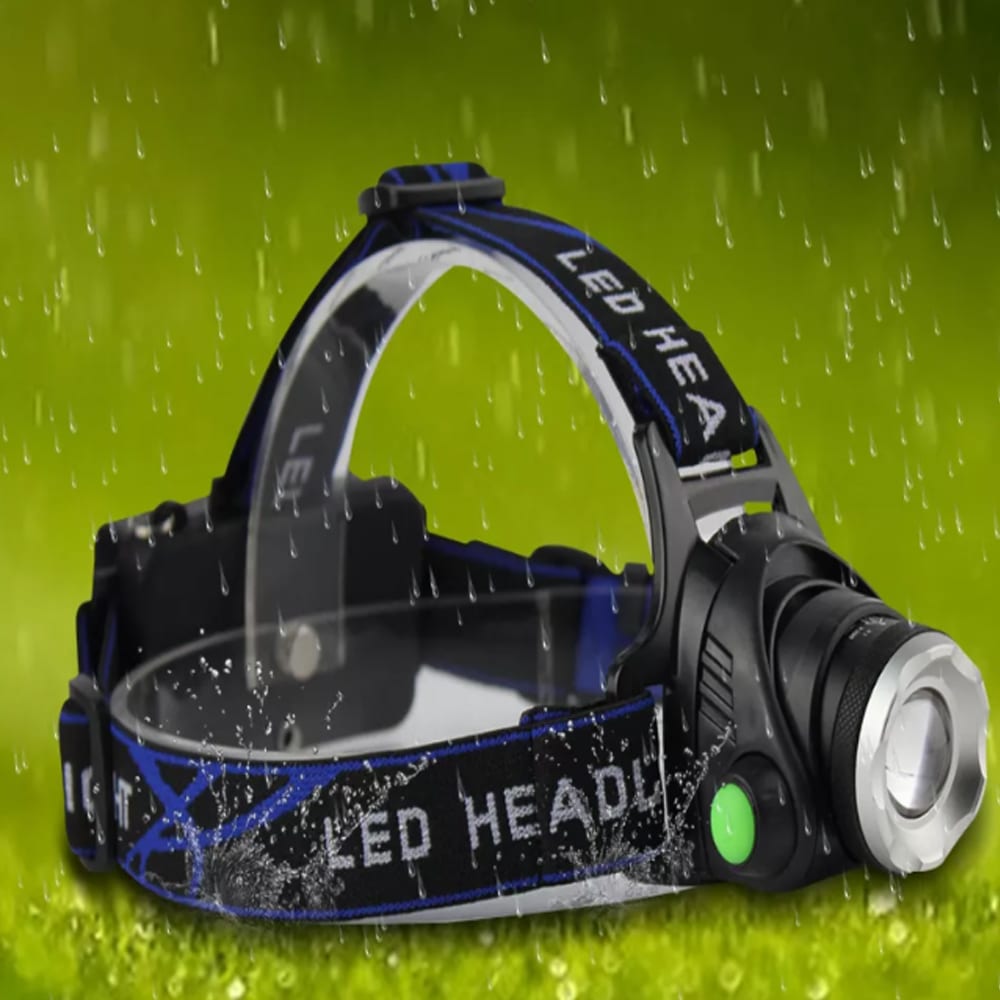 1800-Lumen Headlamp with Adjustable Focus and Zoom