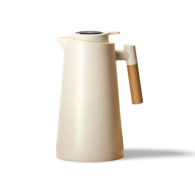 1L Double-Walled Stainless Steel Thermal Carafe with Digital Display