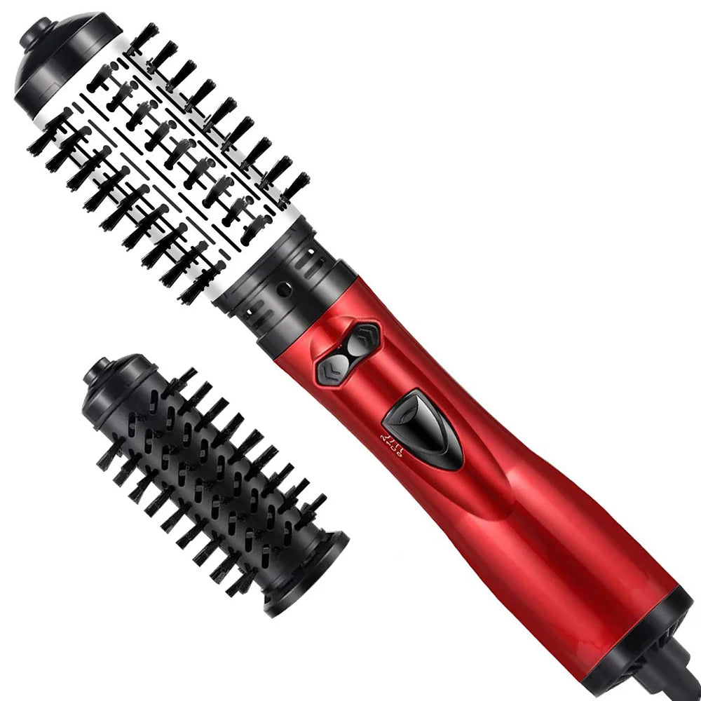 2-in-1 Rotating Hair Dryer and Styler for Fast Drying and Volume – Ideal for Straight and Curly Hair