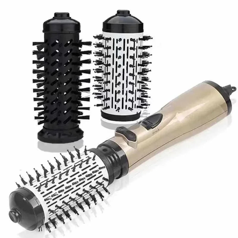2-in-1 Rotating Hair Dryer and Styler for Fast Drying and Volume – Ideal for Straight and Curly Hair