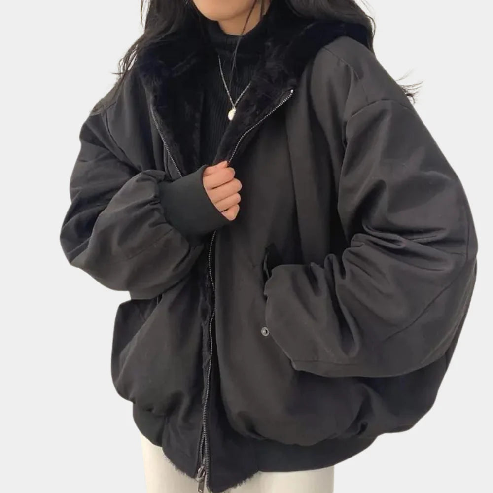 2-in-1 Women's Hooded Winter Coat
