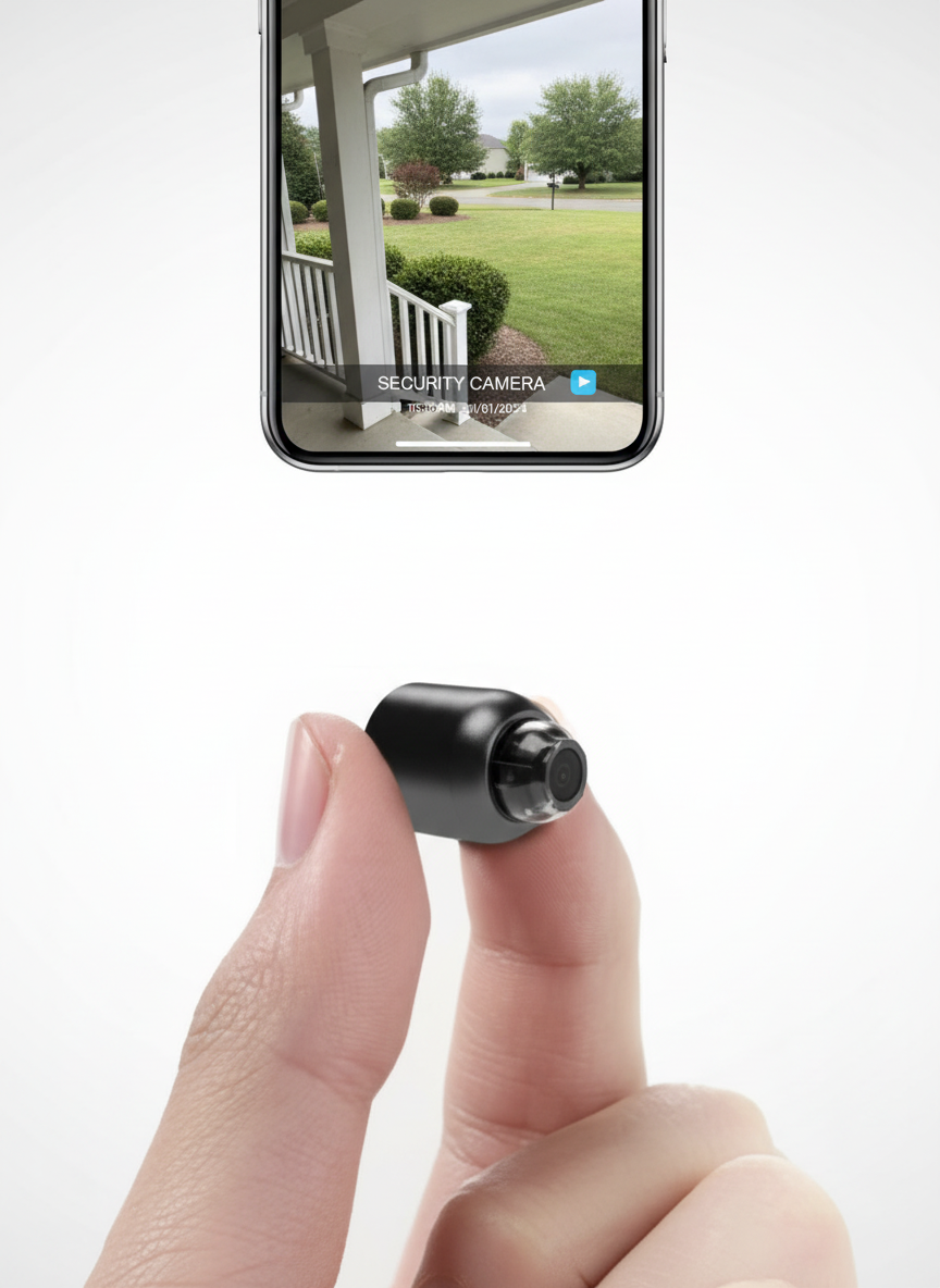 2-Pack Mini WiFi Security Cameras - 1080P HD, 140° Wide-Angle, Night Vision & Motion Detection with 32GB SD Card Included