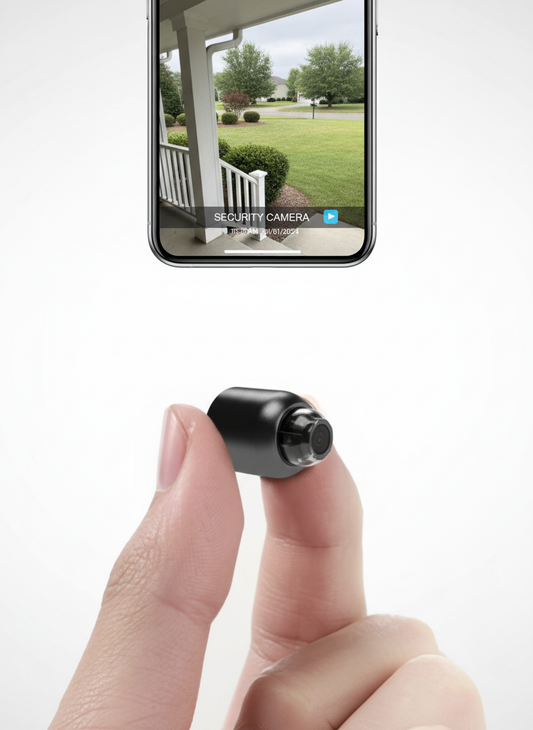 2-Pack Mini WiFi Security Cameras - 1080P HD, 140° Wide-Angle, Night Vision & Motion Detection with 32GB SD Card Included