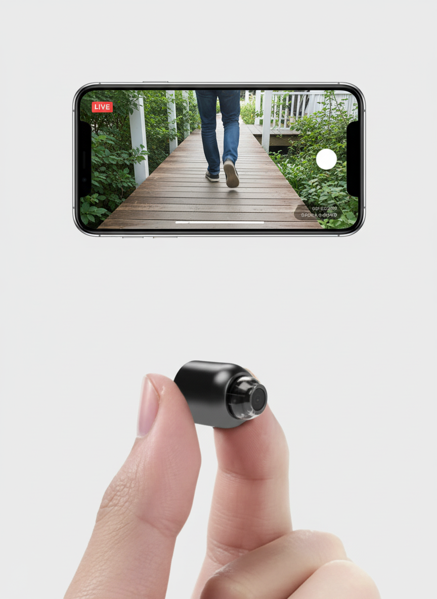 2-Pack Mini WiFi Security Cameras - 1080P HD, 140° Wide-Angle, Night Vision & Motion Detection with 32GB SD Card Included