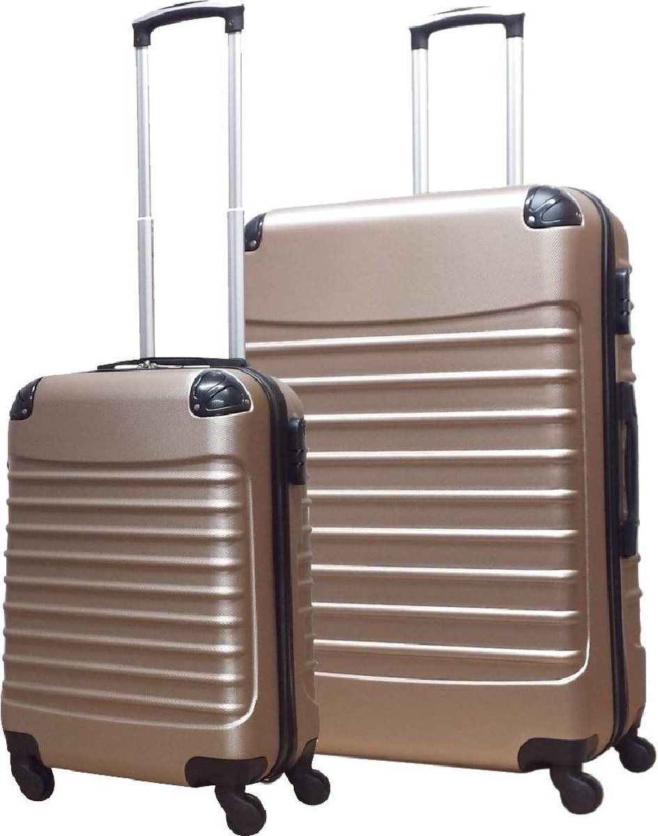 2-Piece ABS Hardshell Travel Suitcase Set