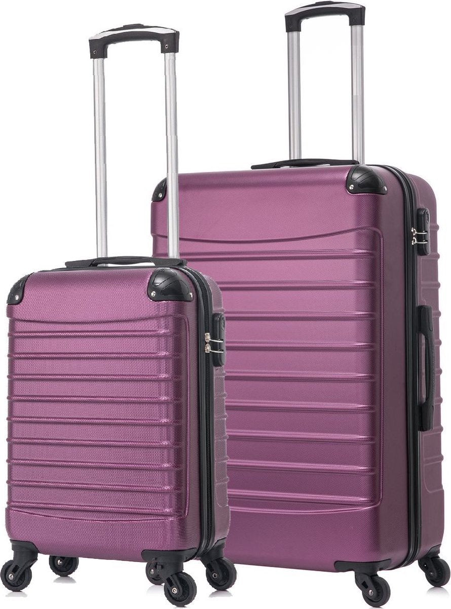 2-Piece ABS Hardshell Travel Suitcase Set