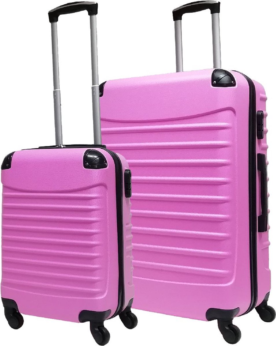 2-Piece ABS Hardshell Travel Suitcase Set