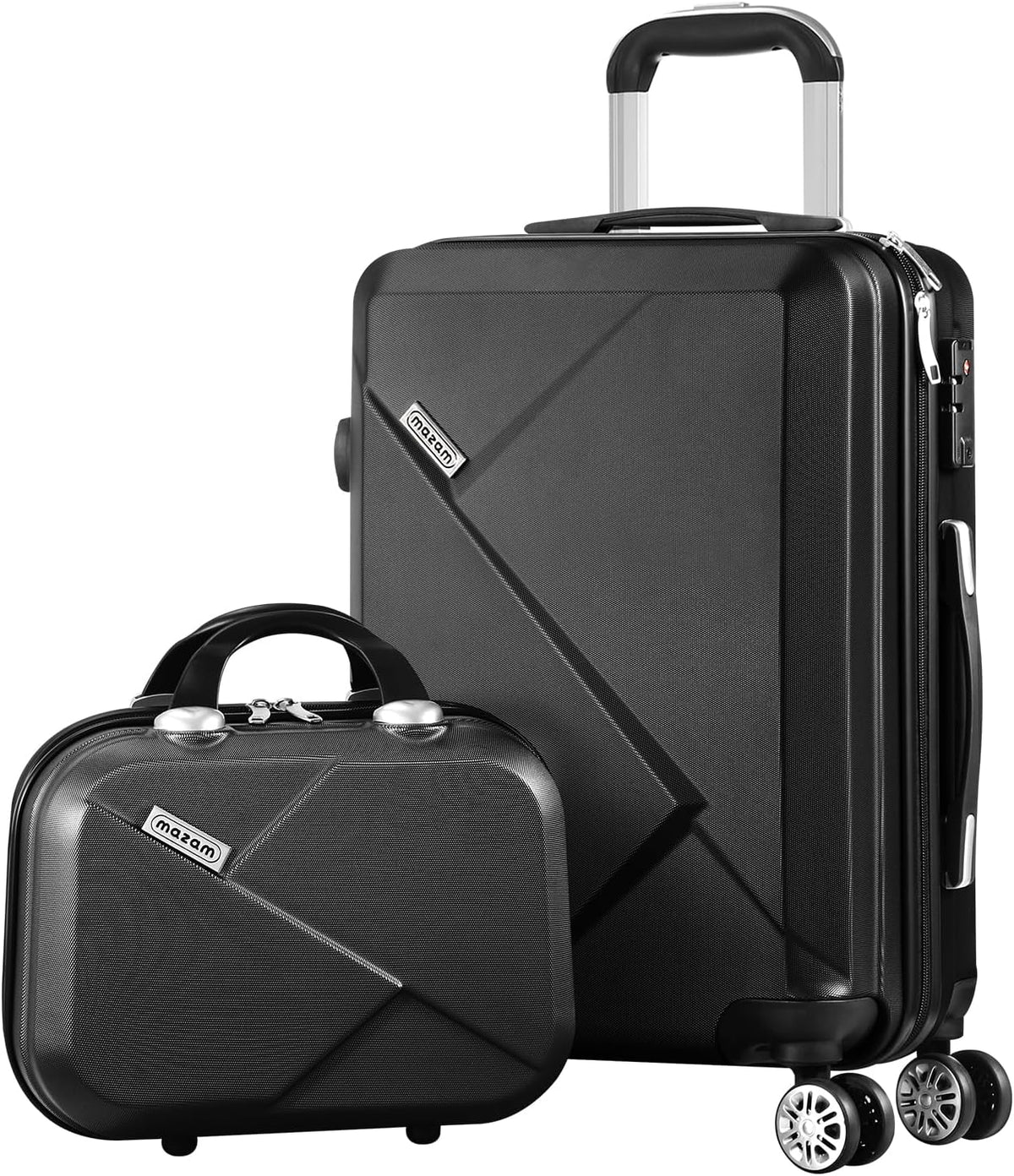 2-Piece Hard Shell Luggage Set with TSA Lock and 360° Spinner Wheels
