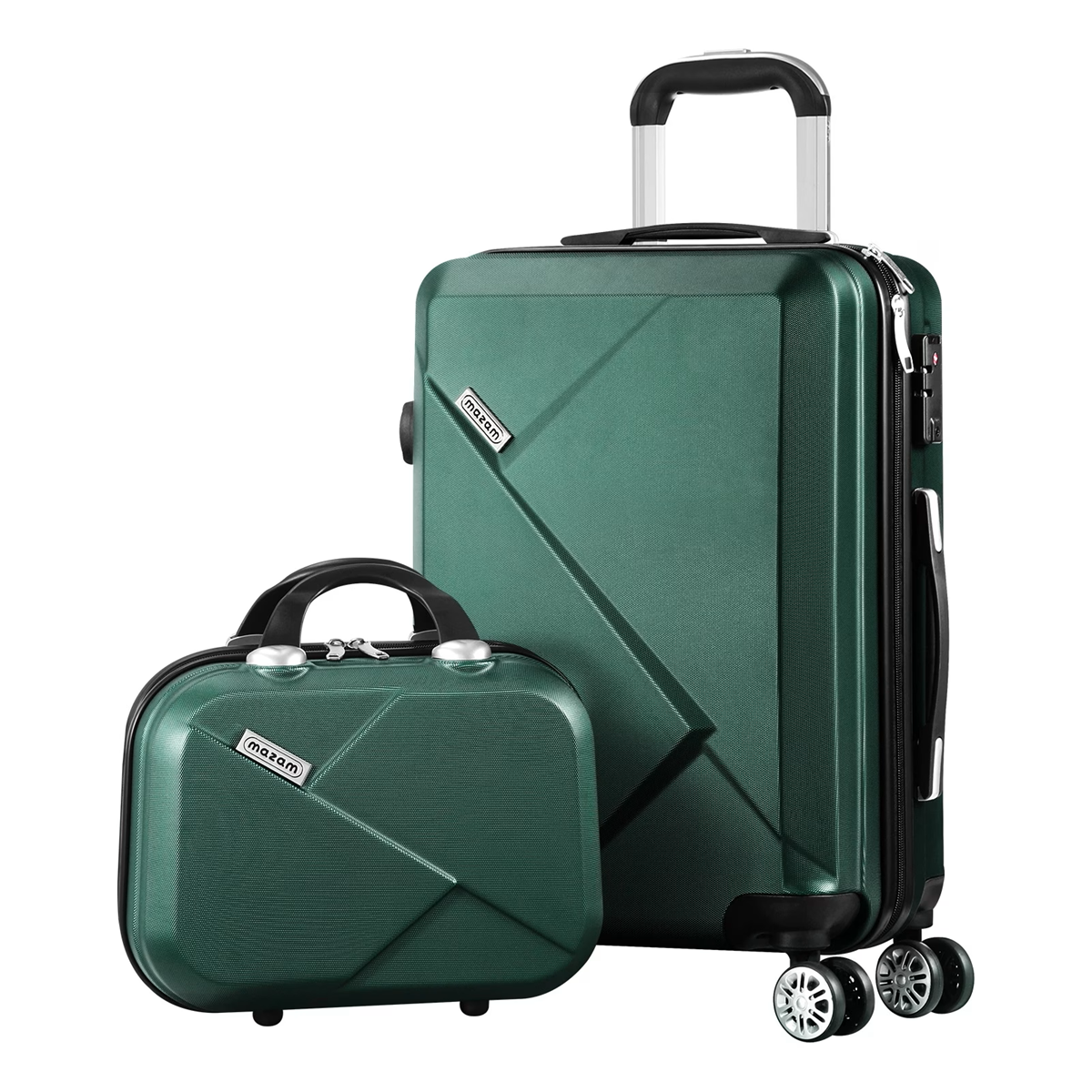 2-Piece Hard Shell Luggage Set with TSA Lock and 360° Spinner Wheels