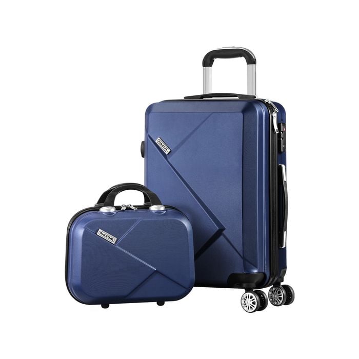 2-Piece Hard Shell Luggage Set with TSA Lock and 360° Spinner Wheels