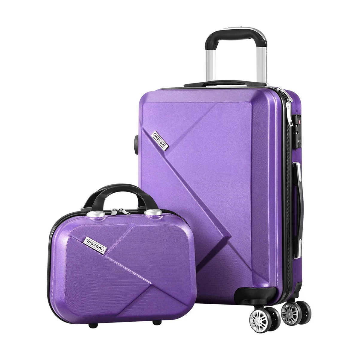 2-Piece Hard Shell Luggage Set with TSA Lock and 360° Spinner Wheels