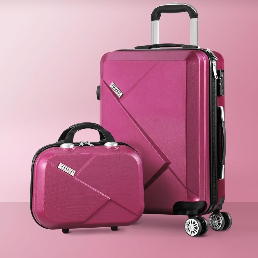 2-Piece Hard Shell Luggage Set with TSA Lock and 360° Spinner Wheels