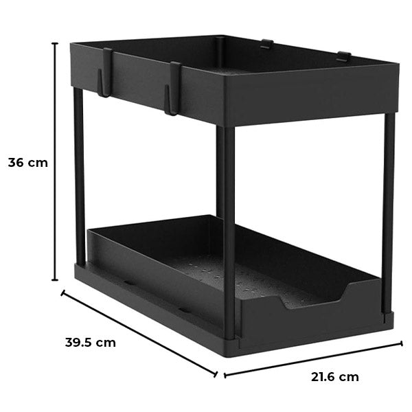 2-Tier Pull-Out Organizer for Easy Access