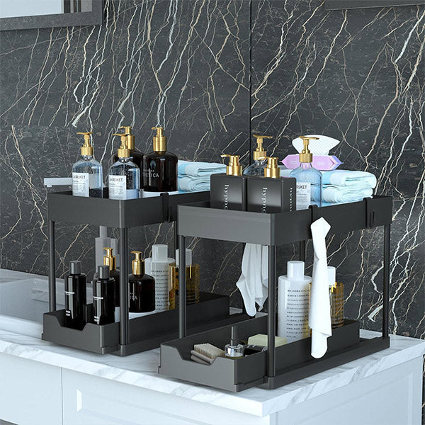 2-Tier Pull-Out Organizer for Easy Access
