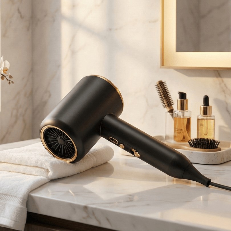 2400W Ionic Hair Dryer with Low-Noise Design