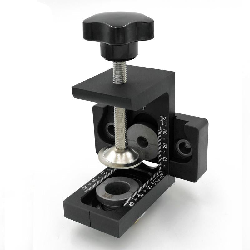3-in-1 Adjustable Woodworking Drilling Locator for Precision Hole Punching