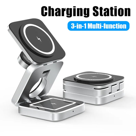 3-in-1 Charging Station | Magnetic and Foldable Charger