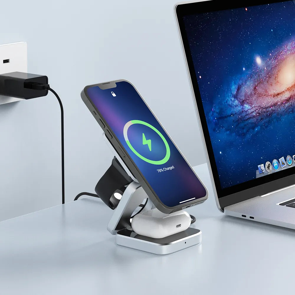 3-in-1 Charging Station | Magnetic and Foldable Charger