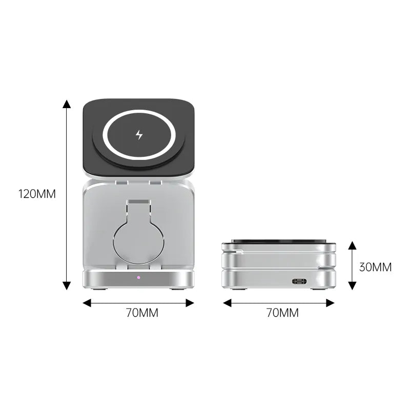 3-in-1 Charging Station | Magnetic and Foldable Charger