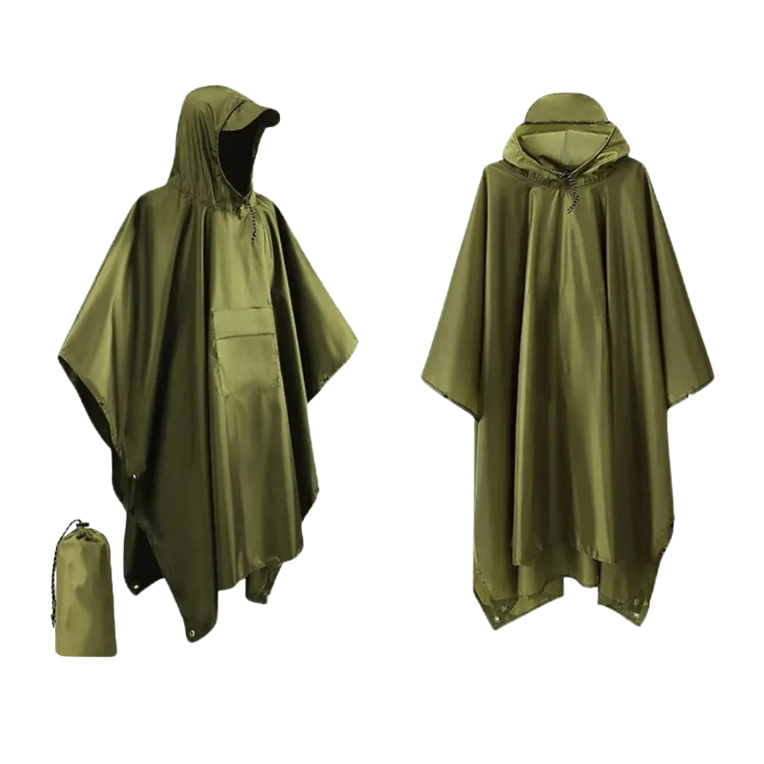 3-in-1 Hiking Rain Poncho