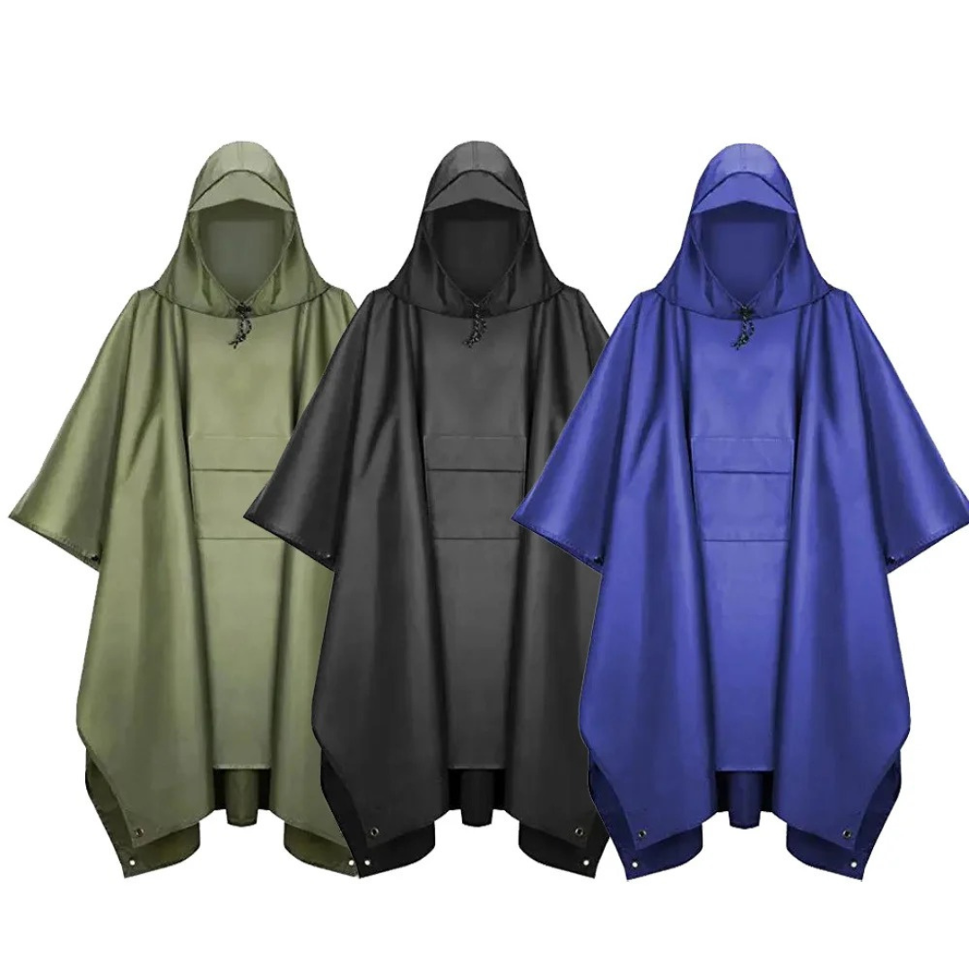 3-in-1 Hiking Rain Poncho