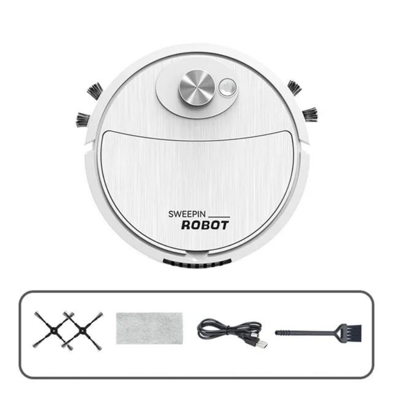 3-in-1 Robot Vacuum and Mop with Compact Design
