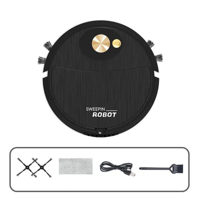 3-in-1 Robot Vacuum and Mop with Compact Design