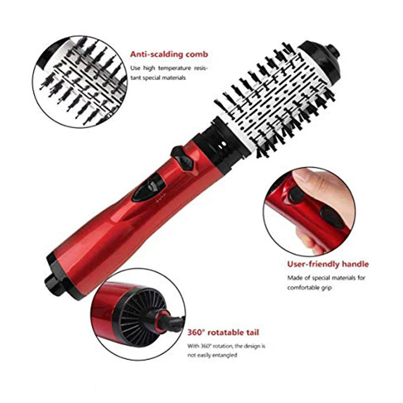 3-in-1 Rotating Hair Brush, Styler & Dryer