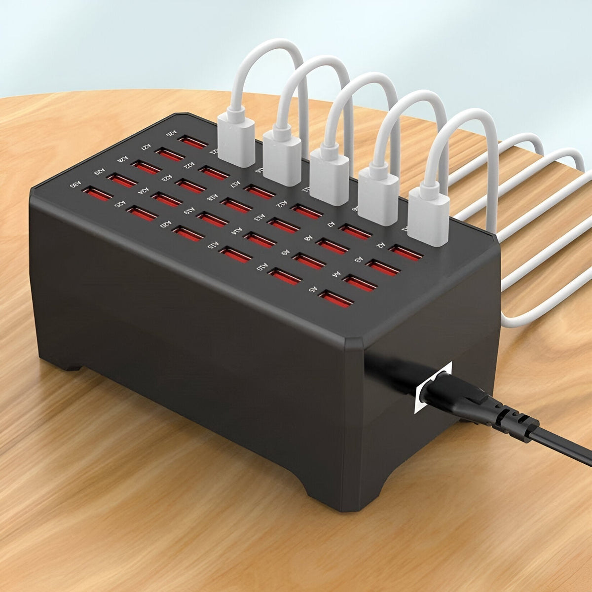 30-Port USB-A Fast Charging Station
